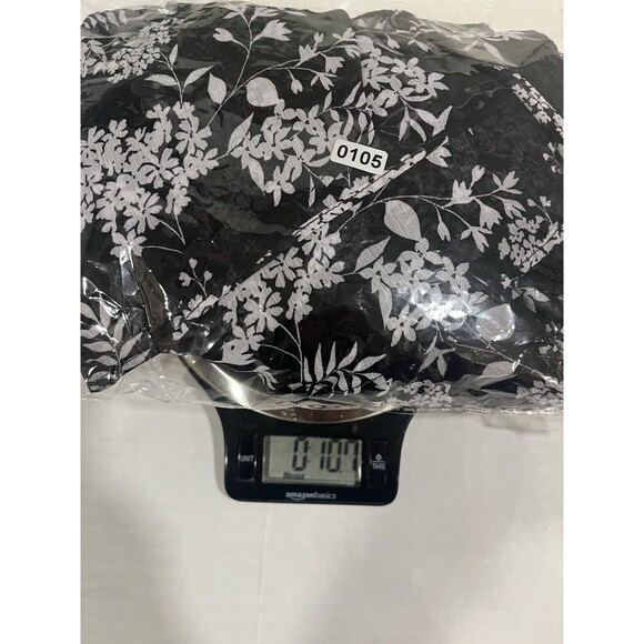 Banana Republic Black Gray Floral Maxi Dress 14 Asymmetrical Hem Flowy Ruffle - Picture 12 of 12